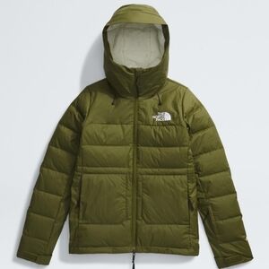 The North Face Down Olive Green Hooded ski snowboard Jacket